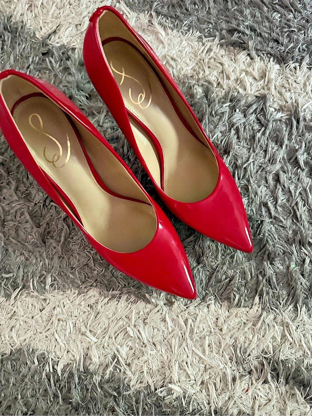 Sam Edelman Hazel Pointed Toe Pump Red Heels